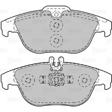 Valeo | Bremsbelagsatz, Scheibenbremse | 601051