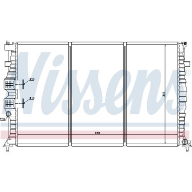 Nissens | Kühler, Motorkühlung | 63749