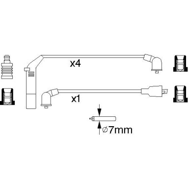 BOSCH | Zündleitungssatz | 0 986 356 813