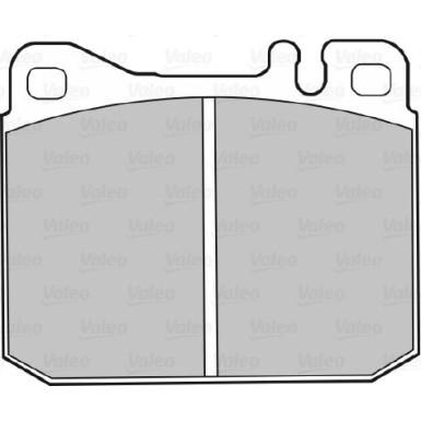 Valeo | Bremsbelagsatz, Scheibenbremse | 598110