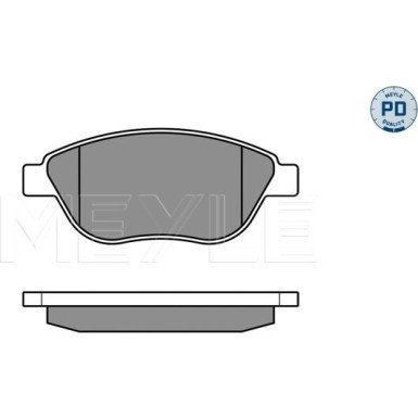 Meyle | Bremsbelagsatz, Scheibenbremse | 025 239 8119/PD