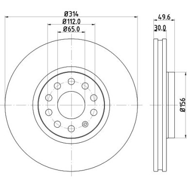 Hella Pagid | Bremsscheibe | 8DD 355 117-791