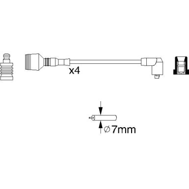 BOSCH | Zündleitungssatz | 0 986 356 856