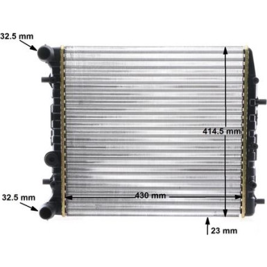 Mahle | Kühler, Motorkühlung | CR 454 000S