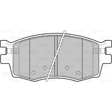 Valeo | Bremsbelagsatz, Scheibenbremse | 598868