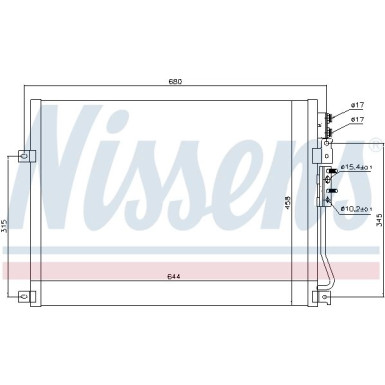 Nissens | Kondensator, Klimaanlage | 94931