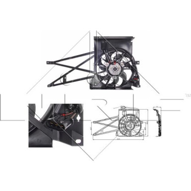 NRF | Lüfter, Motorkühlung | 47013