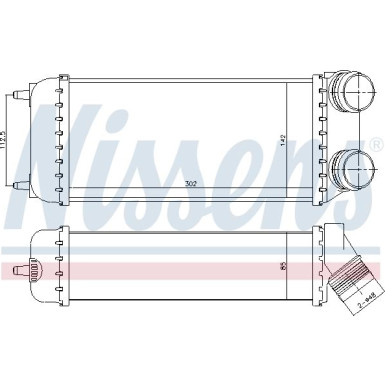 Nissens | Ladeluftkühler | 96638