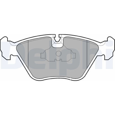 Delphi | Bremsbelagsatz, Scheibenbremse | LP602