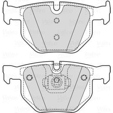 Valeo | Bremsbelagsatz, Scheibenbremse | 601725