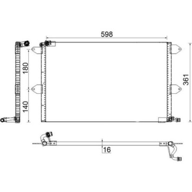 Mahle | Kondensator, Klimaanlage | AC 171 001S