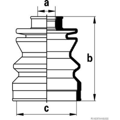 Herth+Buss Jakoparts | Faltenbalgsatz, Antriebswelle | J2868000