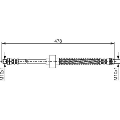 BOSCH | Bremsschlauch | 1 987 476 868