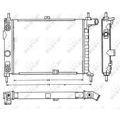 NRF | Kühler, Motorkühlung | 58721