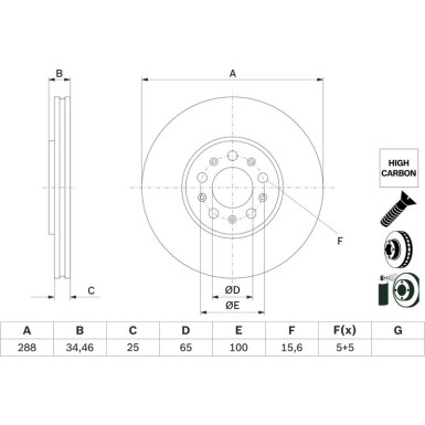 BOSCH | Bremsscheibe | 0 986 478 867