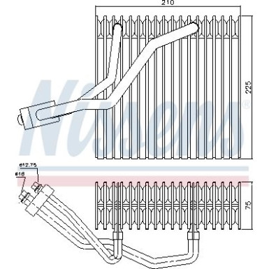 Nissens | Verdampfer, Klimaanlage | 92176