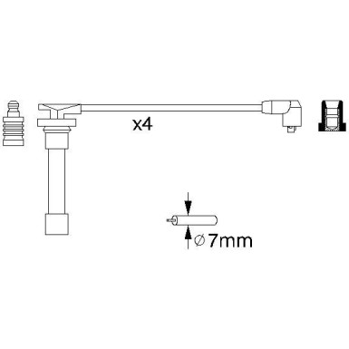 BOSCH | Zündleitungssatz | 0 986 356 721