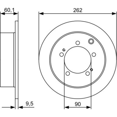 BOSCH | Bremsscheibe | 0 986 479 512