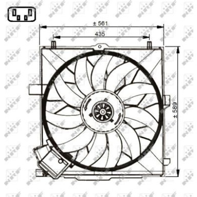 NRF | Lüfter, Motorkühlung | 47732
