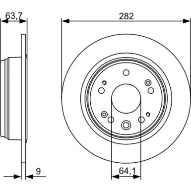 BOSCH | Bremsscheibe | 0 986 479 505