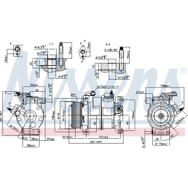 Nissens | Kompressor, Klimaanlage | 890169