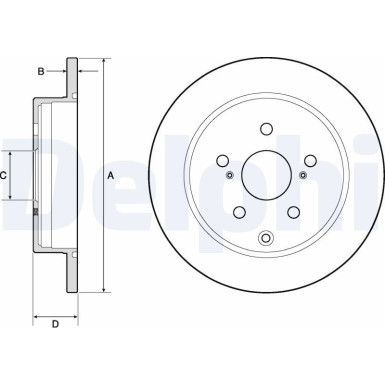 Delphi | Bremsscheibe | BG4757C