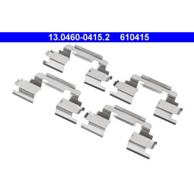 ATE | Zubehörsatz, Scheibenbremsbelag | 13.0460-0415.2