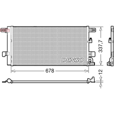 Denso | Kondensator, Klimaanlage | DCN02001