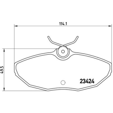 Brembo | Bremsbelagsatz, Scheibenbremse | P 36 013