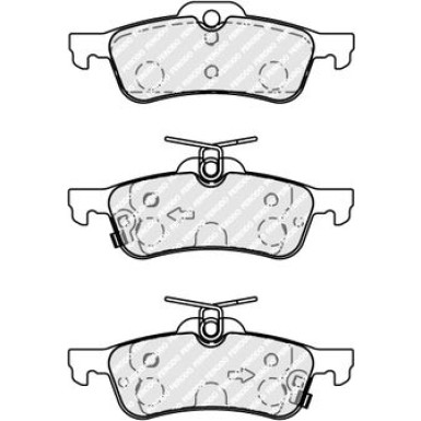 Ferodo | Bremsbelagsatz, Scheibenbremse | FDB5153