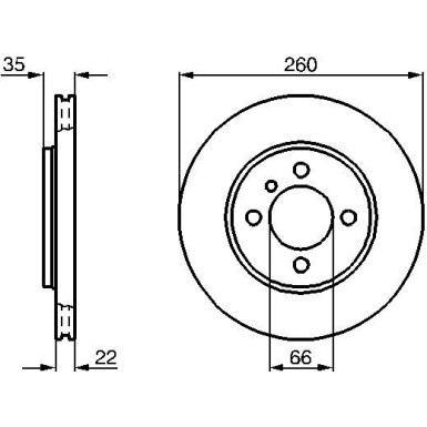 BOSCH | Bremsscheibe | 0 986 478 036