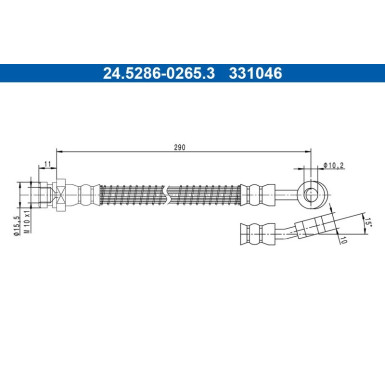 ATE | Bremsschlauch | 24.5286-0265.3