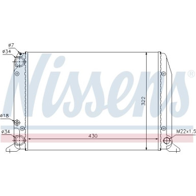 Nissens | Kühler, Motorkühlung | 604611