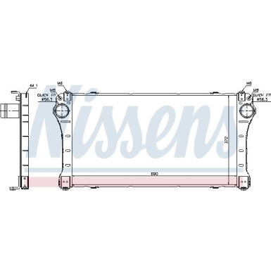 Nissens | Ladeluftkühler | 96564