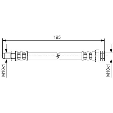 BOSCH | Bremsschlauch | 1 987 476 152