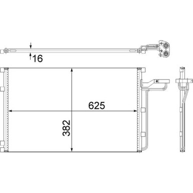 Mahle | Kondensator, Klimaanlage | AC 551 001S