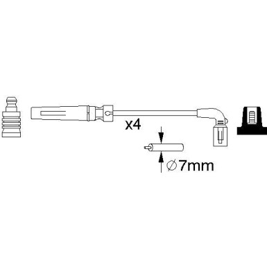 BOSCH | Zündleitungssatz | 0 986 356 987