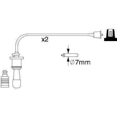 BOSCH | Zündleitungssatz | 0 986 356 991