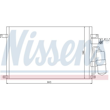 Nissens | Kondensator, Klimaanlage | 94978