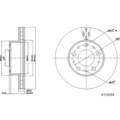 Metzger | Bremsscheibe | 6110354