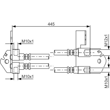 BOSCH | Bremsschlauch | 1 987 481 808