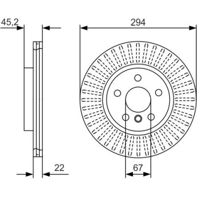 BOSCH | Bremsscheibe | 0 986 479 C91