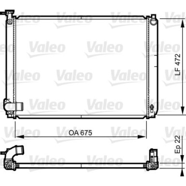 Valeo | Kühler, Motorkühlung | 735571