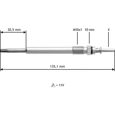 Valeo | Glühkerze | 345112