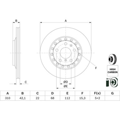 BOSCH | Bremsscheibe | 0 986 479 062