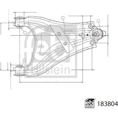 FEBI BILSTEIN 183804 Querlenker, Lenker, Radaufhängung