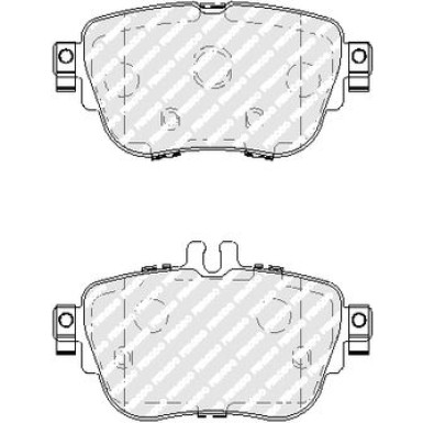 Ferodo | Bremsbelagsatz, Scheibenbremse | FDB5032