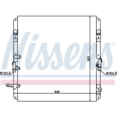 Nissens | Kondensator, Klimaanlage | 94053