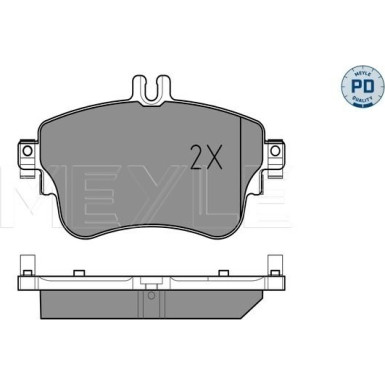 Meyle | Bremsbelagsatz, Scheibenbremse | 025 253 2619/PD