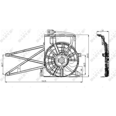 NRF | Lüfter, Motorkühlung | 47013